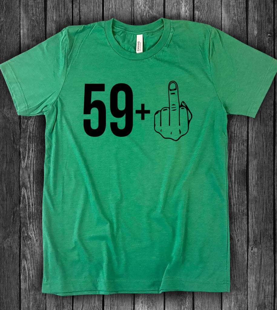Funny 60th Birthday Middle Finger - T-Shirt