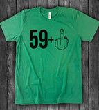 Funny 60th Birthday Middle Finger - T-Shirt
