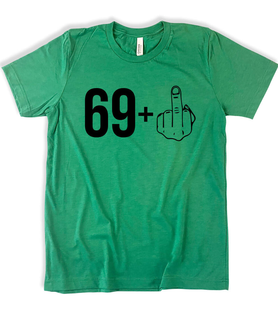 Funny 70th Birthday Middle Finger - T-Shirt