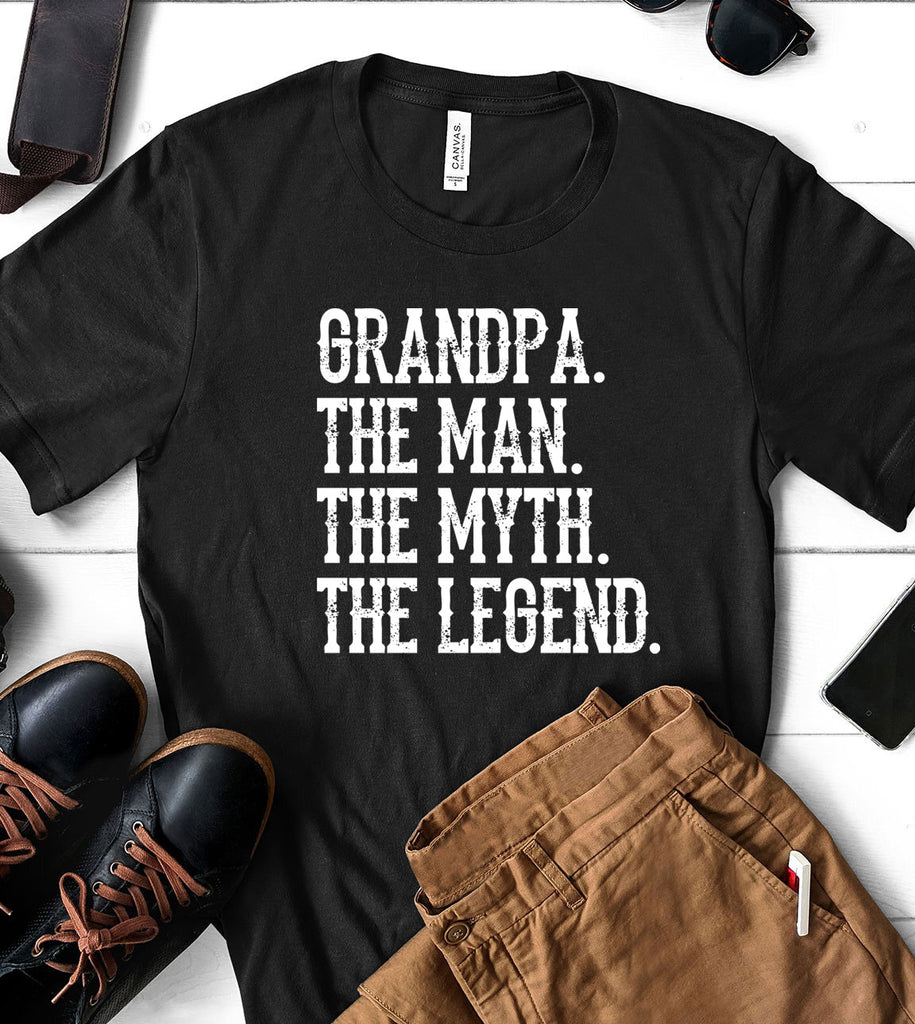 Grandpa, The Man The Myth The Legend - T-Shirt