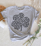 Leopard Shamrock - St. Patrick's Day Clover Luck Fun Gift T-Shirt