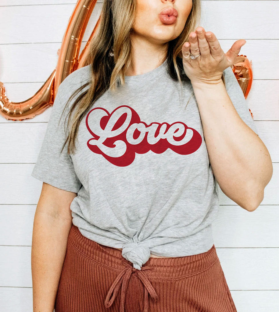 Love Cursive - Valentine's Day Love Sweet Gift T-Shirt