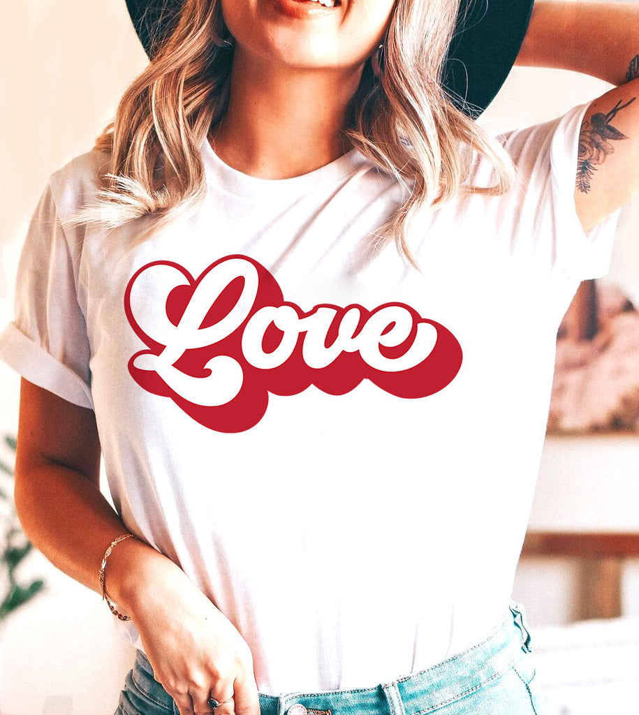 Love Cursive - Valentine's Day Love Sweet Gift T-Shirt
