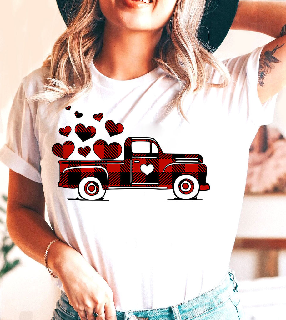 Love Truck - Valentine's Day Love Sweet Hearts Gift T-Shirt