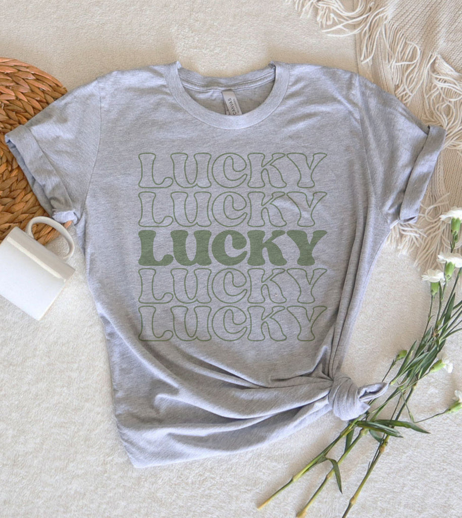 Lucky x5 - St. Patrick's Day Luck Irish Cute Fun Gift T-Shirt