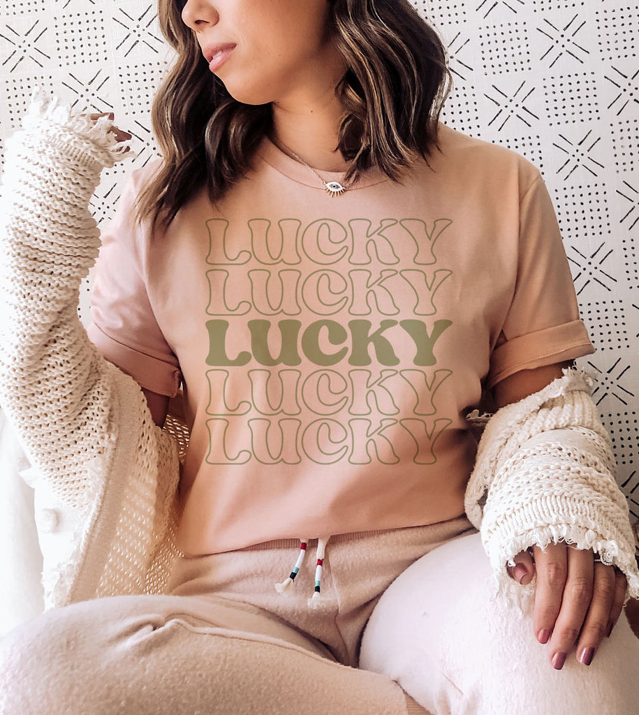 Lucky x5 - St. Patrick's Day Luck Irish Cute Fun Gift T-Shirt
