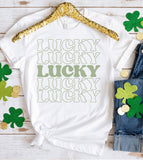 Lucky x5 - St. Patrick's Day Luck Irish Cute Fun Gift T-Shirt