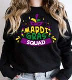 Mardi Gras Squad - Mardi Gras Party Friends Fun Cute NOLA - Sweatshirt