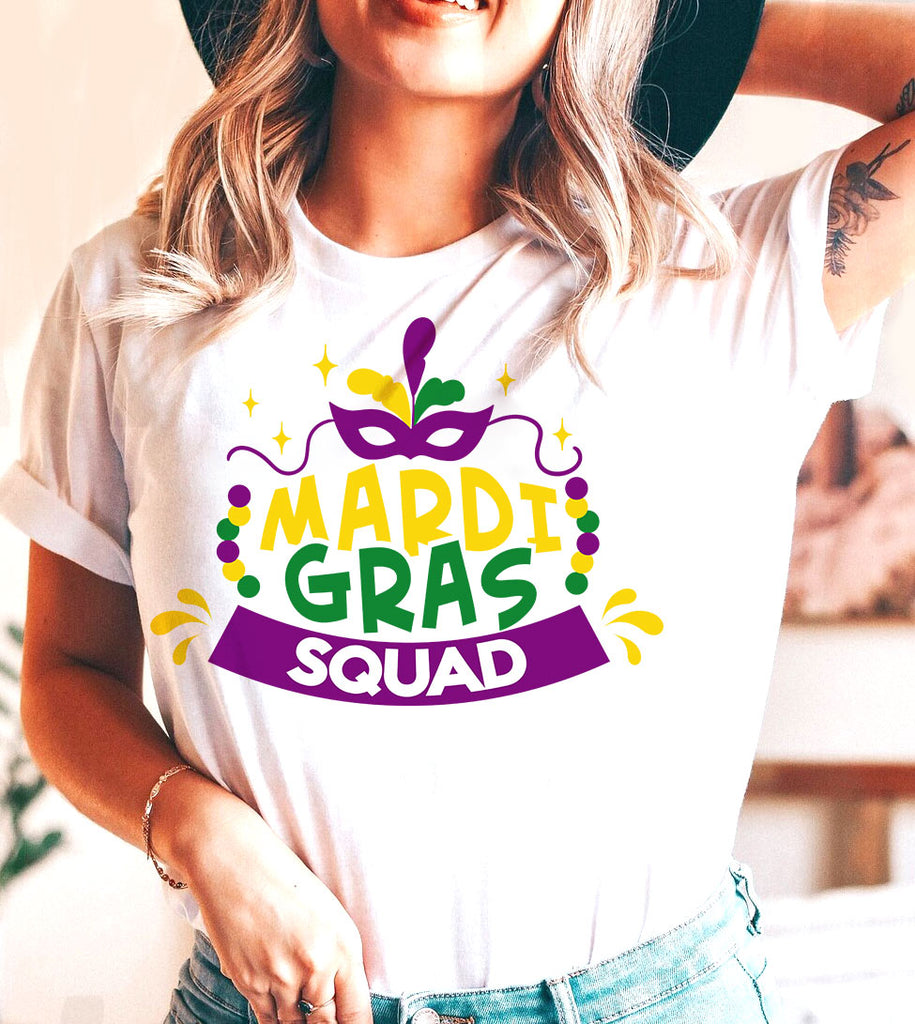 Mardi Gras Squad - Party Friends Fun Cute Party NOLA Mardi Gras T-Shirt
