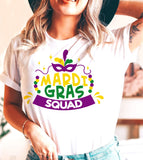 Mardi Gras Squad - Party Friends Fun Cute Party NOLA Mardi Gras T-Shirt