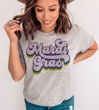 Mardi Gras Cursive - Fun Cute Sweet Party NOLA Mardi Gras T-Shirt