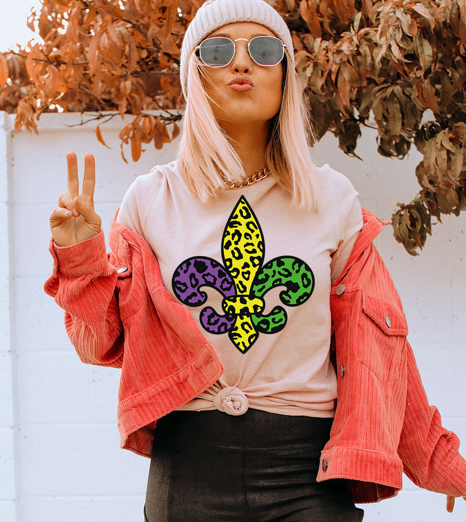 Mardi Gras Fleur De Lis - Fun Party NOLA Mardi Gras T-Shirt