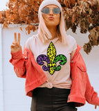 Mardi Gras Fleur De Lis - Fun Party NOLA Mardi Gras T-Shirt