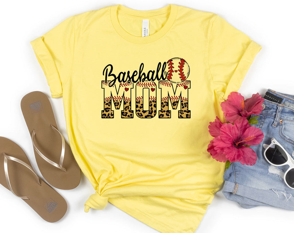 Baseball Mom - Baseball Mama Leopard Print Shirt