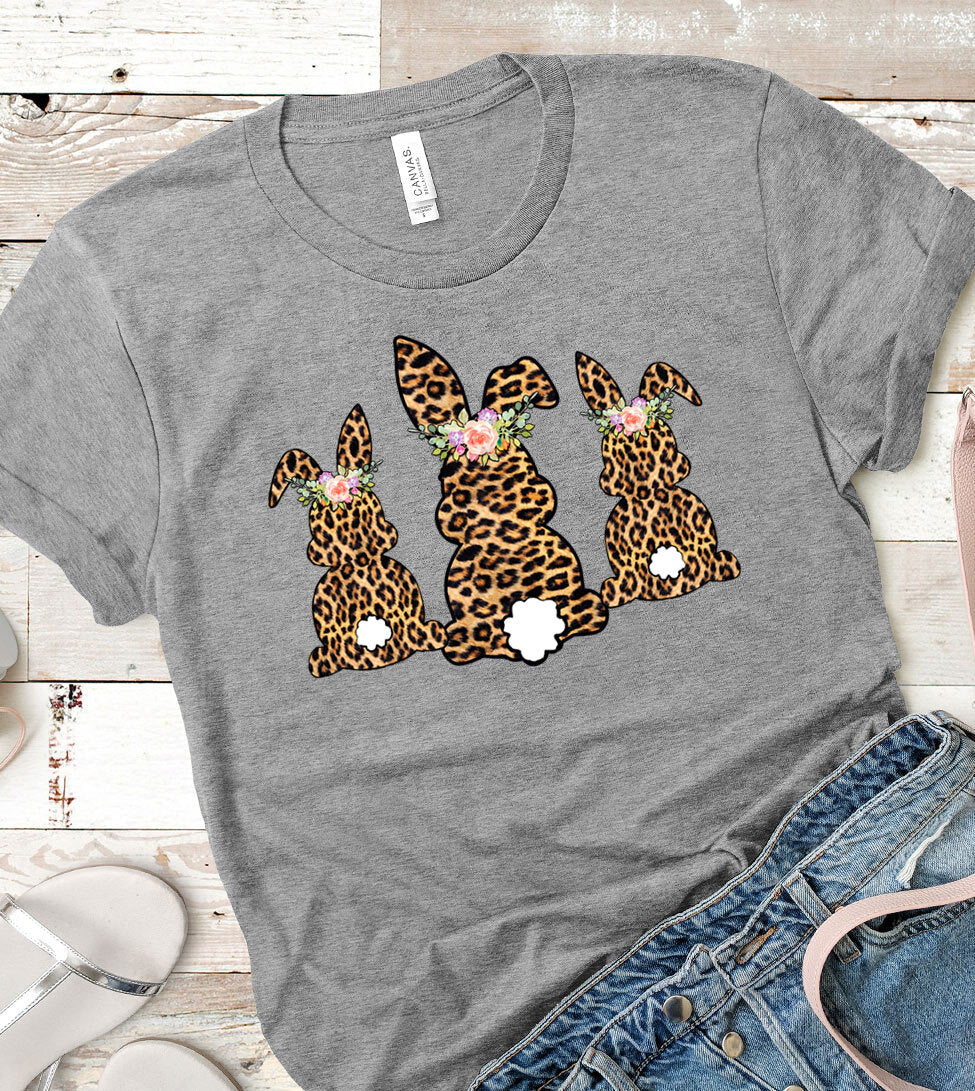 Easter Bunny Leopard Print - T-Shirt