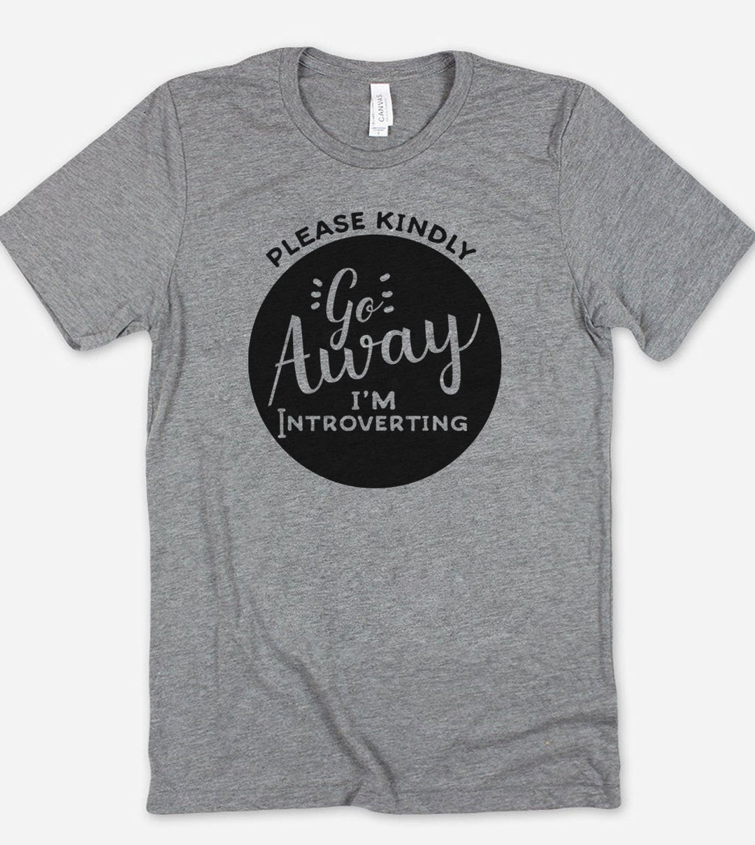 Please Kindly Go Away, I'm Introverting - Introvert T-Shirt