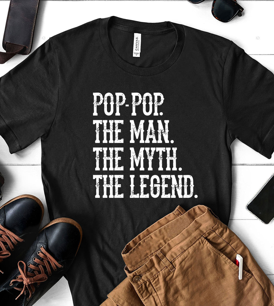 Pop Pop, The Man The Myth The Legend - T-Shirt