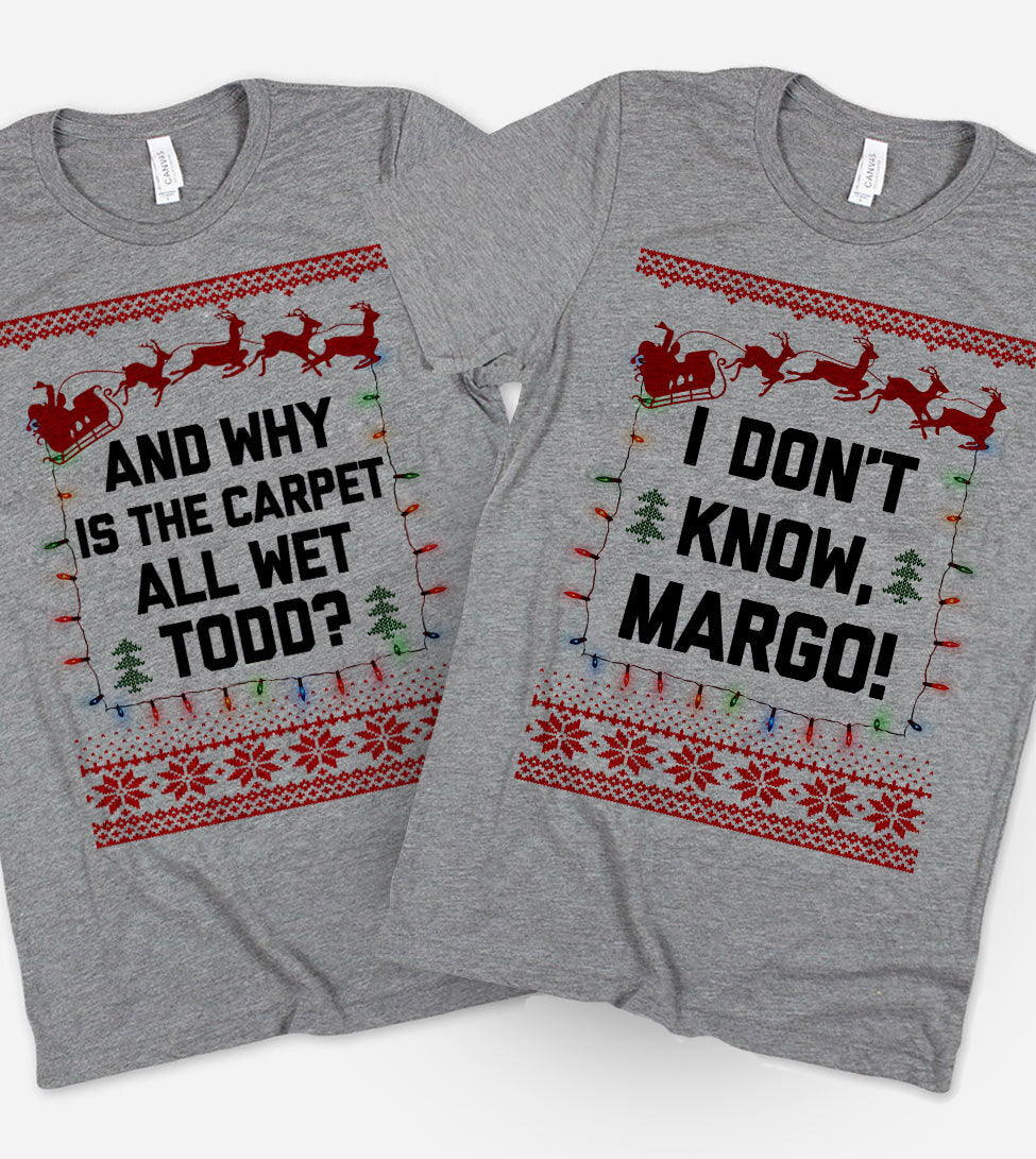 Christmas vacation sweaters todd and margo sale