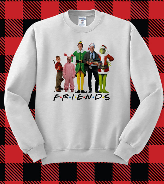 Vintage Christmas Sweater Central Perk Friends Series Xmas Ugly