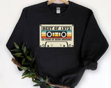 "Best Of 1973" design, alternate view, on an ash gray unisex crewneck sweatshirt