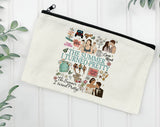 The Summer I Turned Pretty Collage Makeup Bag, Canvas Zipper Pouch