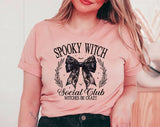 Spooky Witch Social Club Halloween T-Shirt, Spooky Season Graphic Tee