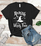 Resting Witch Face Halloween T-Shirt, Spooky Season Graphic Tee