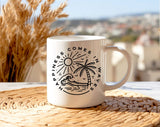 Happiness Comes In Waves Vacation Coffee Mug
