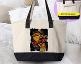 The Return Of Vampurr Funny Halloween Cat Tote Bag