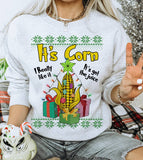 Ugly Christmas Sweater Sweatshirt – It's Corn I Really Like It