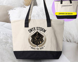 Onyx Storm Fourth Wing Book Inspired Tote Bag