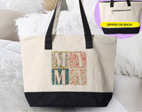 Mama Boho Quilt Mother's Day Tote Bag