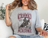 "Wallen And Malone Teamwork" design on a heather gray unisex t-shirt