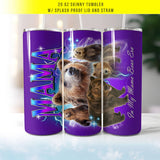 In My Mama Bear Era Retro Mom 20oz Skinny Tumbler with Lid & Straw
