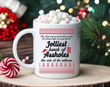 Jolliest Bunch Of A-Holes Fun Christmas Coffee Mug
