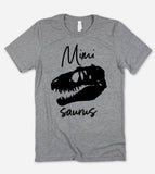 "Mimi Saurus" design on a unisex t-shirt