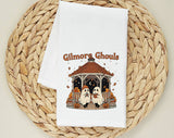 Gilmore Ghouls Halloween Tea Towel, Flour Sack Kitchen Dish Towel