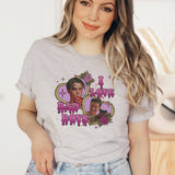"I Love Bad Boys Horror Movie" design on a unisex t-shirt