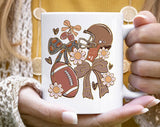Football Coquette Preppy Gameday Mama Coffee Mug