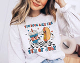 You Look Like The 4th Of July Hot Dog Sweatshirt, Unisex Crewneck