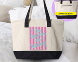 The Heavens Are Roaring Faith Jesus Striped Tote Bag