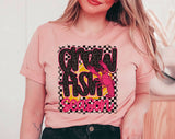 "Crawfish Season" design on a peach unisex t-shirt