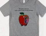 "You Got A Fast Car Lowly Worm" design on a heather gray unisex t-shirt