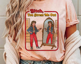 "B*tch You Stress Me Out" design on a peach unisex t-shirt
