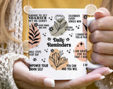 Daily Reminders Positive Energy Quotes Coffee Mug