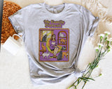 "My Family Portrait Cat" design on a heather gray unisex t-shirt