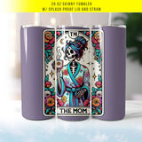 The Mom Tarot 20oz Skinny Tumbler with Lid & Straw