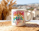 Summer Vibes Colorful Beach Vacation Coffee Mug