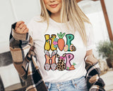 "Hip Hop Easter Bunny" design on a unisex t-shirt