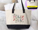 Holly Jolly Christmas Tote Bag
